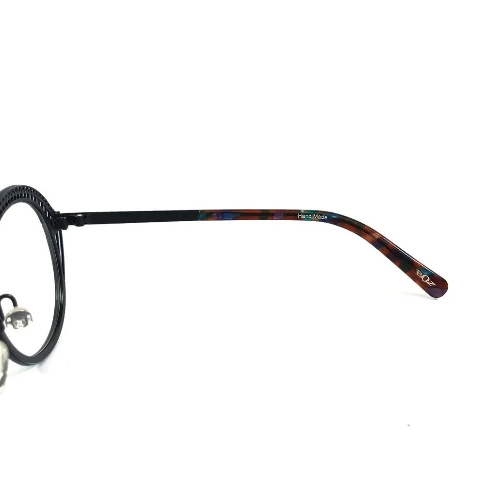 BOZ Eyeglasses Frames ITZA 2035 Blue Brushed Blue Navy Round Webbed 48-21-140